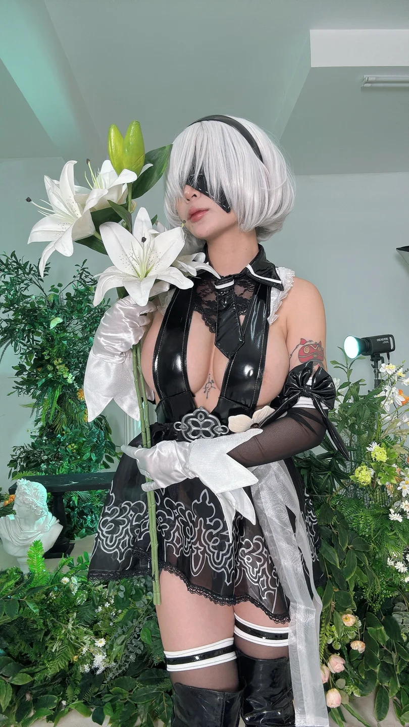 Umeko_J - Eve 2B Dress – Stellar Blade [107P,11V-2.05GB] tg@simisebaisi 【丝足阁】076.webp